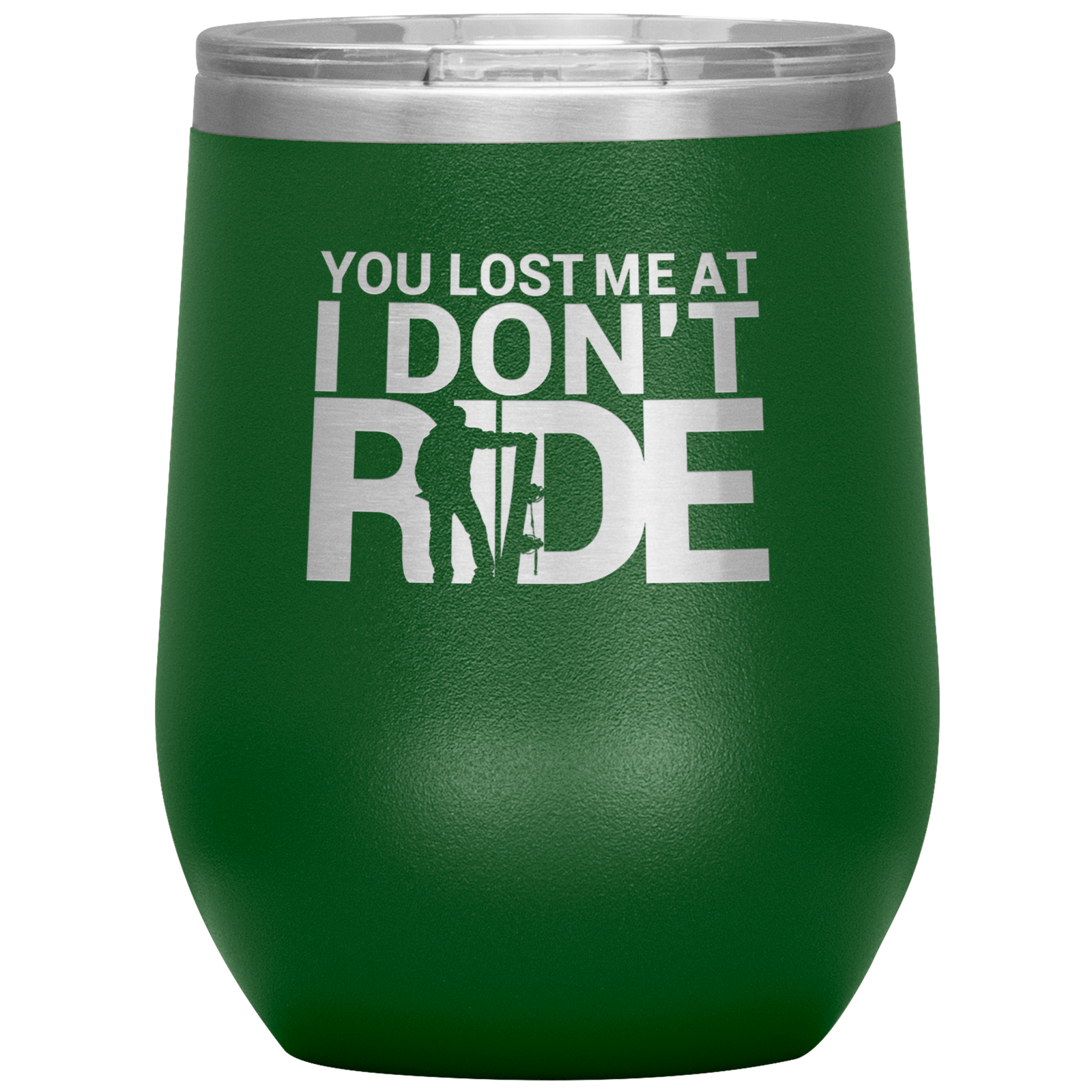 You Lost Me At Ride Embroidery File Wine 12oz Tumbler - Powderaddicts