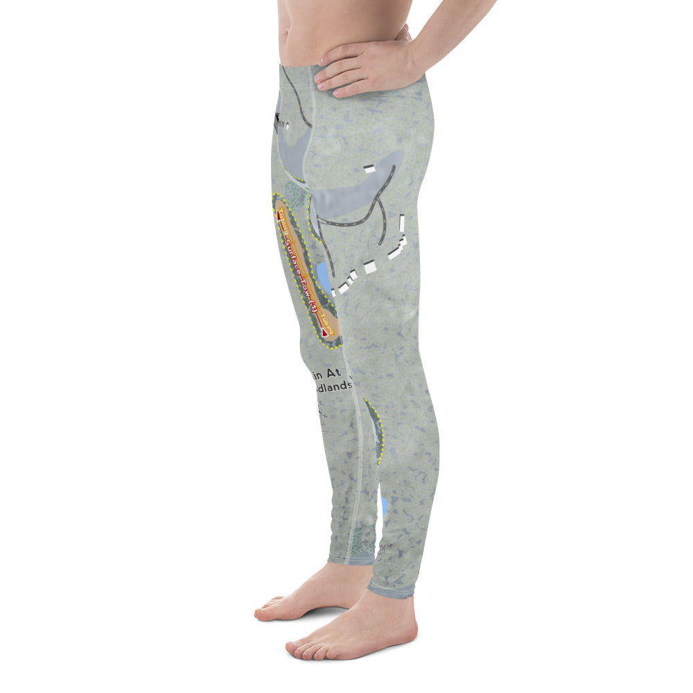 Mystic Mountain Nemacolin, Pennsylvania Ski Trail Map Men's Base Layer Bottom - Powderaddicts