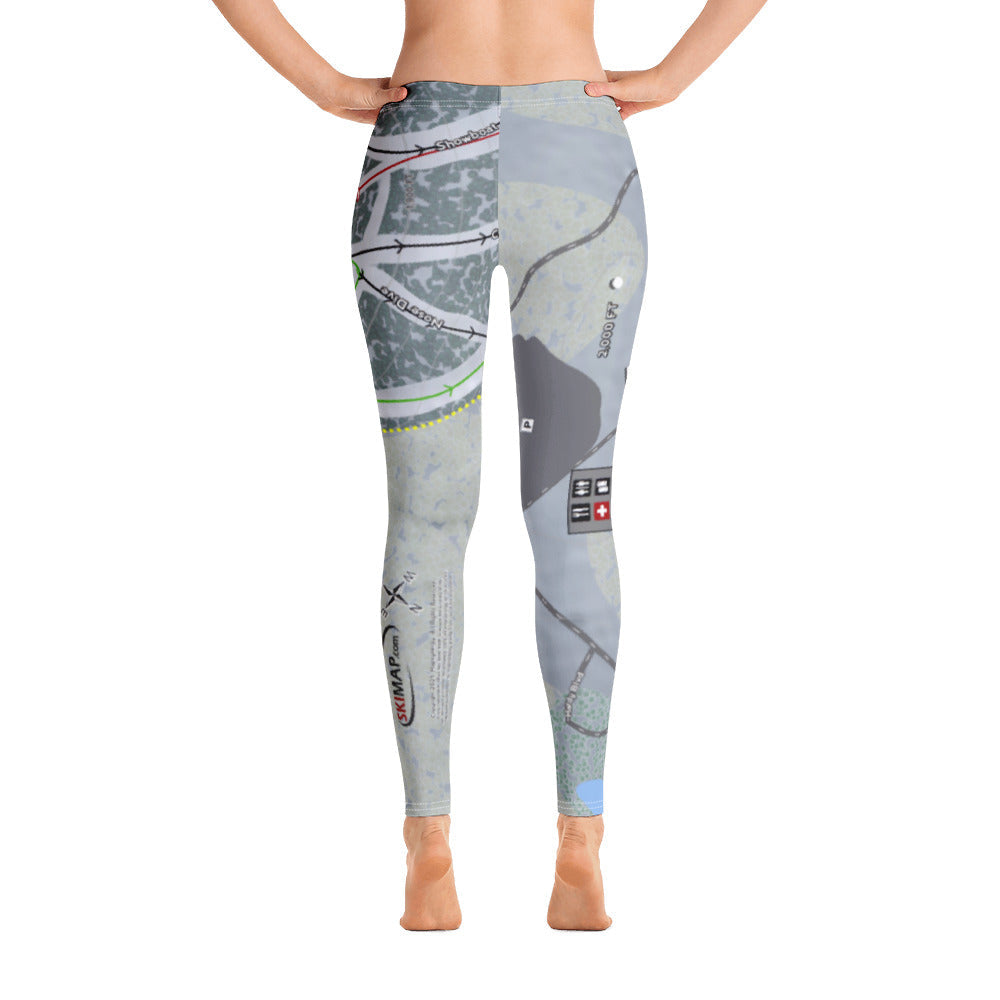 Mystic Mountain Nemacolin, Pennsylvania Ski Trail Map Women's Base Layer Bottom