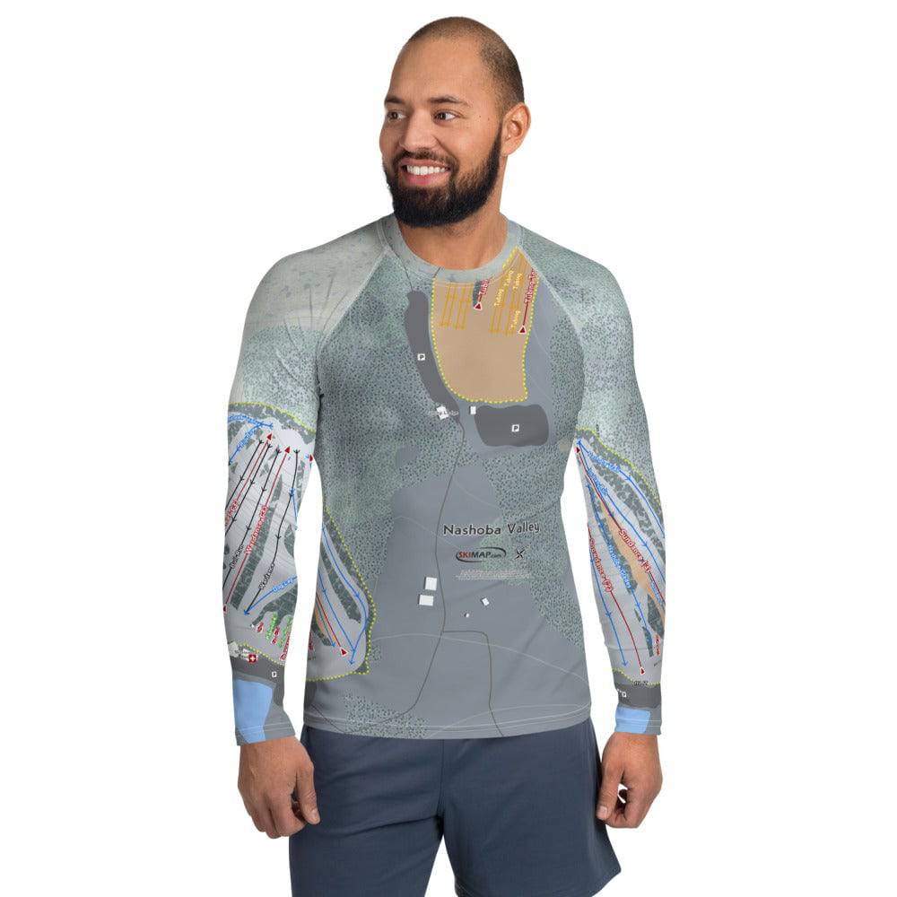 Nashoba Valley, Massachusetts Ski Trail Map Men's Base Layer Top