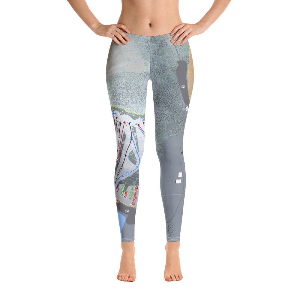 Nashoba Valley, Massachusetts Ski Trail Map Women's Base Layer Bottom - Powderaddicts