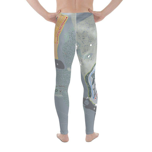 Nashoba Valley, Massachusetts Ski Trail Map Women's Base Layer Bottom - Powderaddicts