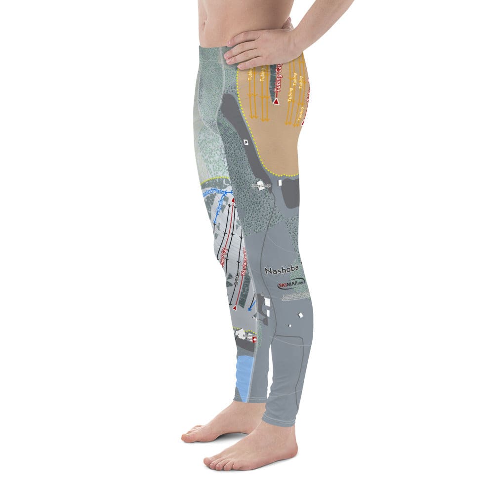 Nashoba Valley, Massachusetts Ski Trail Map Women's Base Layer Bottom - Powderaddicts