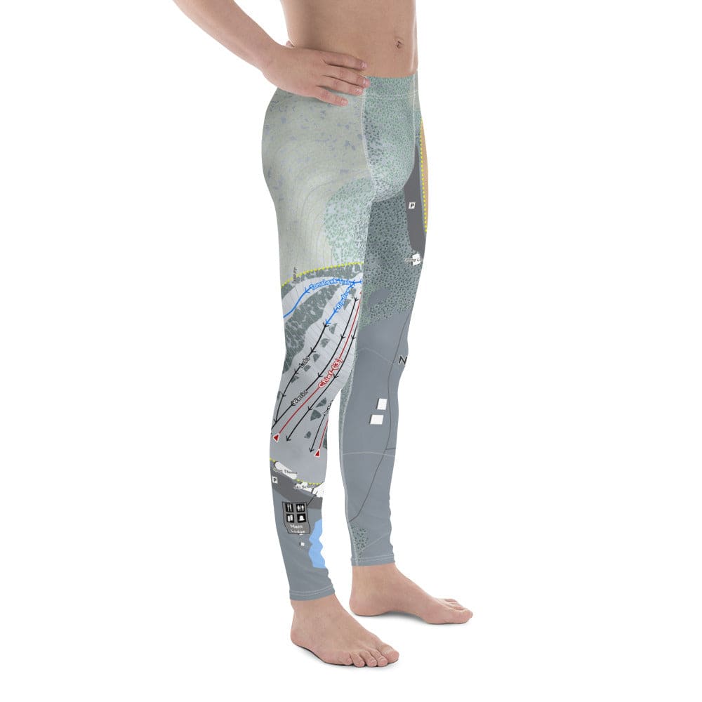 Nashoba Valley, Massachusetts Ski Trail Map Women's Base Layer Bottom - Powderaddicts