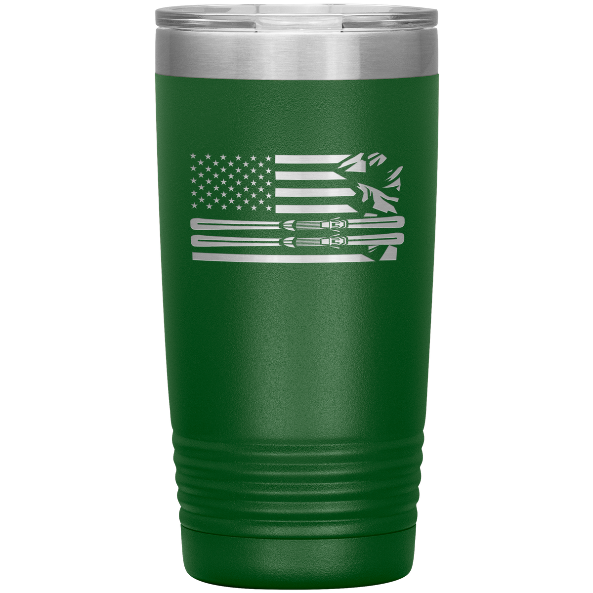 USA Ski Flag 20oz Tumbler - Powderaddicts