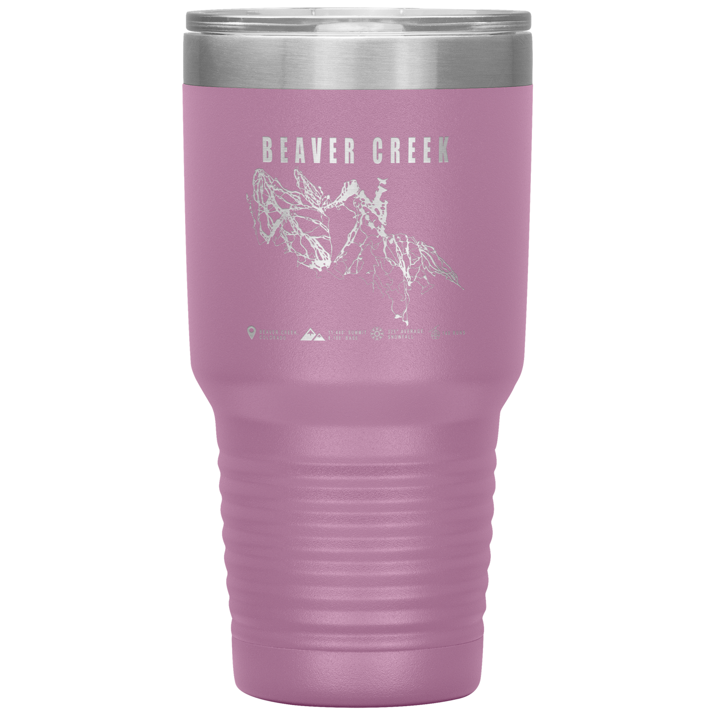 Beaver Creek Colorado Ski Trail Map 30oz Tumbler - Powderaddicts