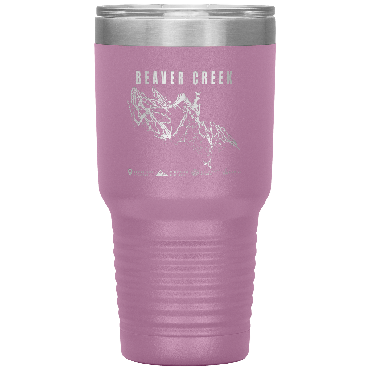 Beaver Creek Colorado Ski Trail Map 30oz Tumbler - Powderaddicts