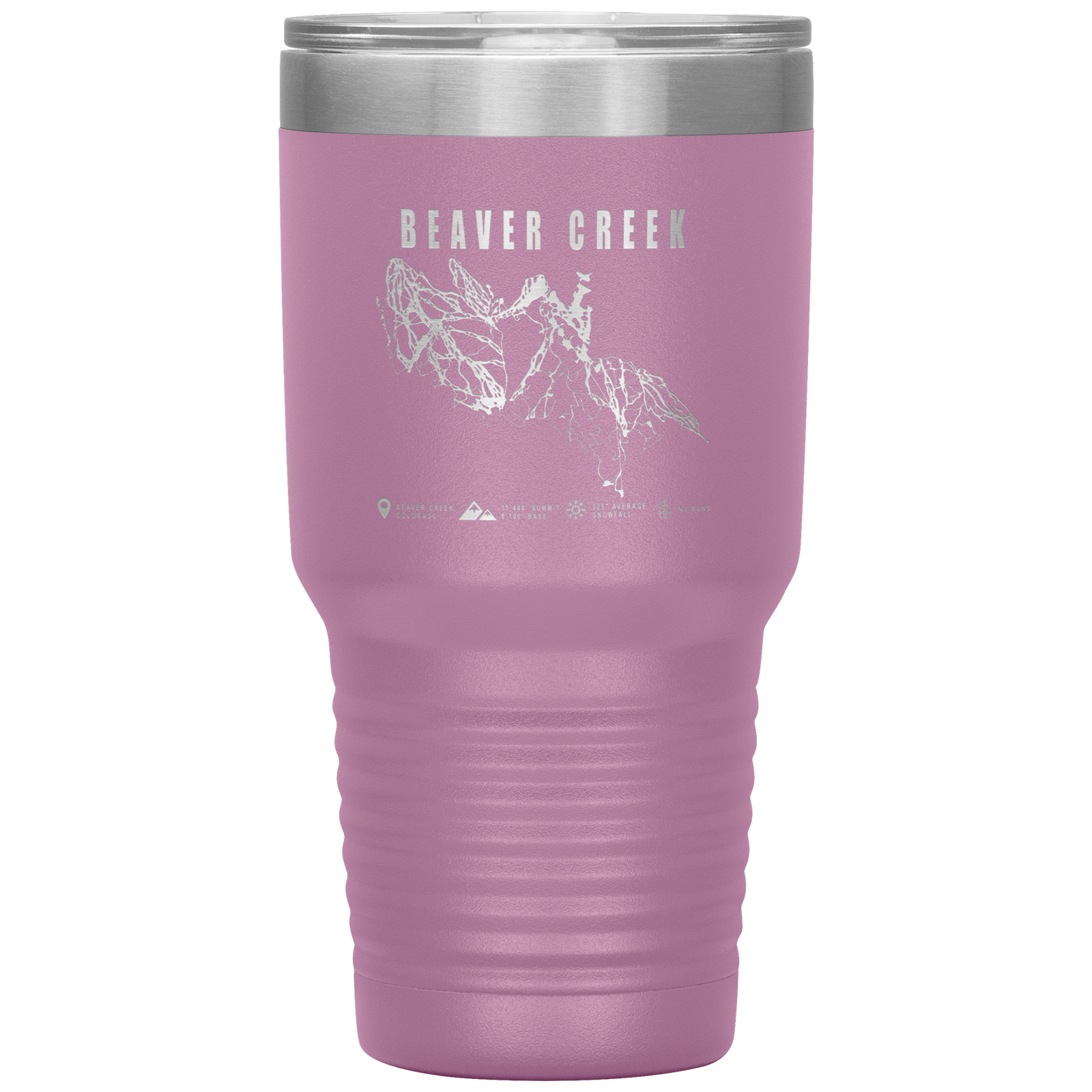 Beaver Creek Colorado Ski Trail Map 30oz Tumbler - Powderaddicts