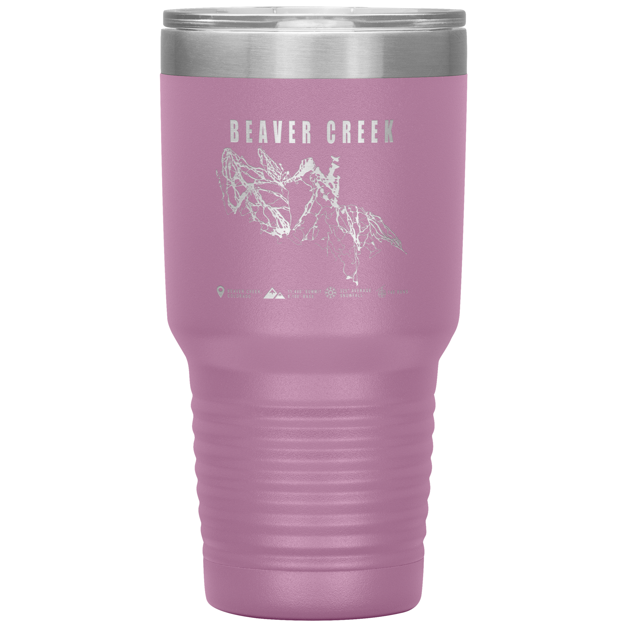 Beaver Creek Colorado Ski Trail Map 30oz Tumbler - Powderaddicts