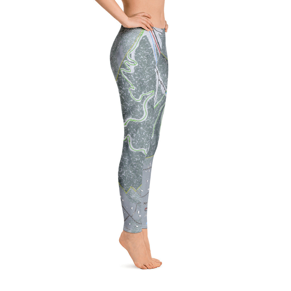 Nordic Valley, Utah Ski Trail Map Women's Base Layer Bottom - Powderaddicts