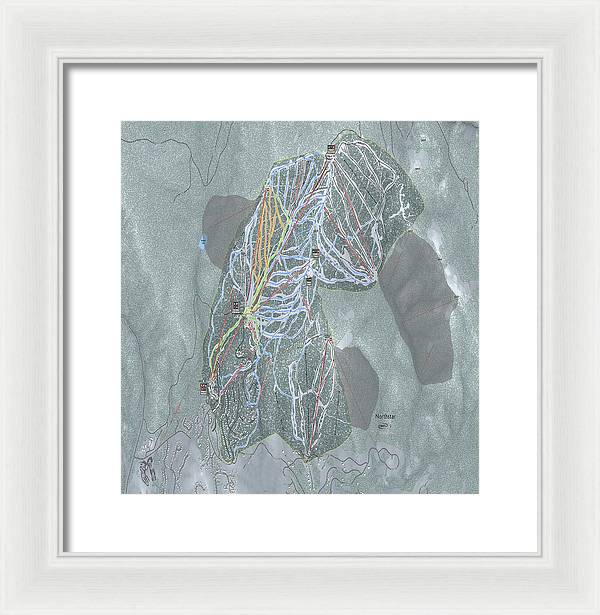 Northstar Ski Trail Map - Framed Print - Powderaddicts