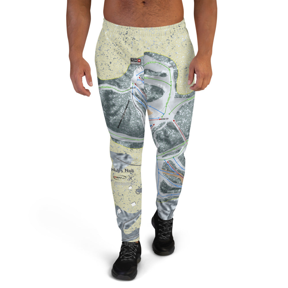 Nub's Nob, Michigan  Ski Trail Map Men's Mid-Layer - Powderaddicts