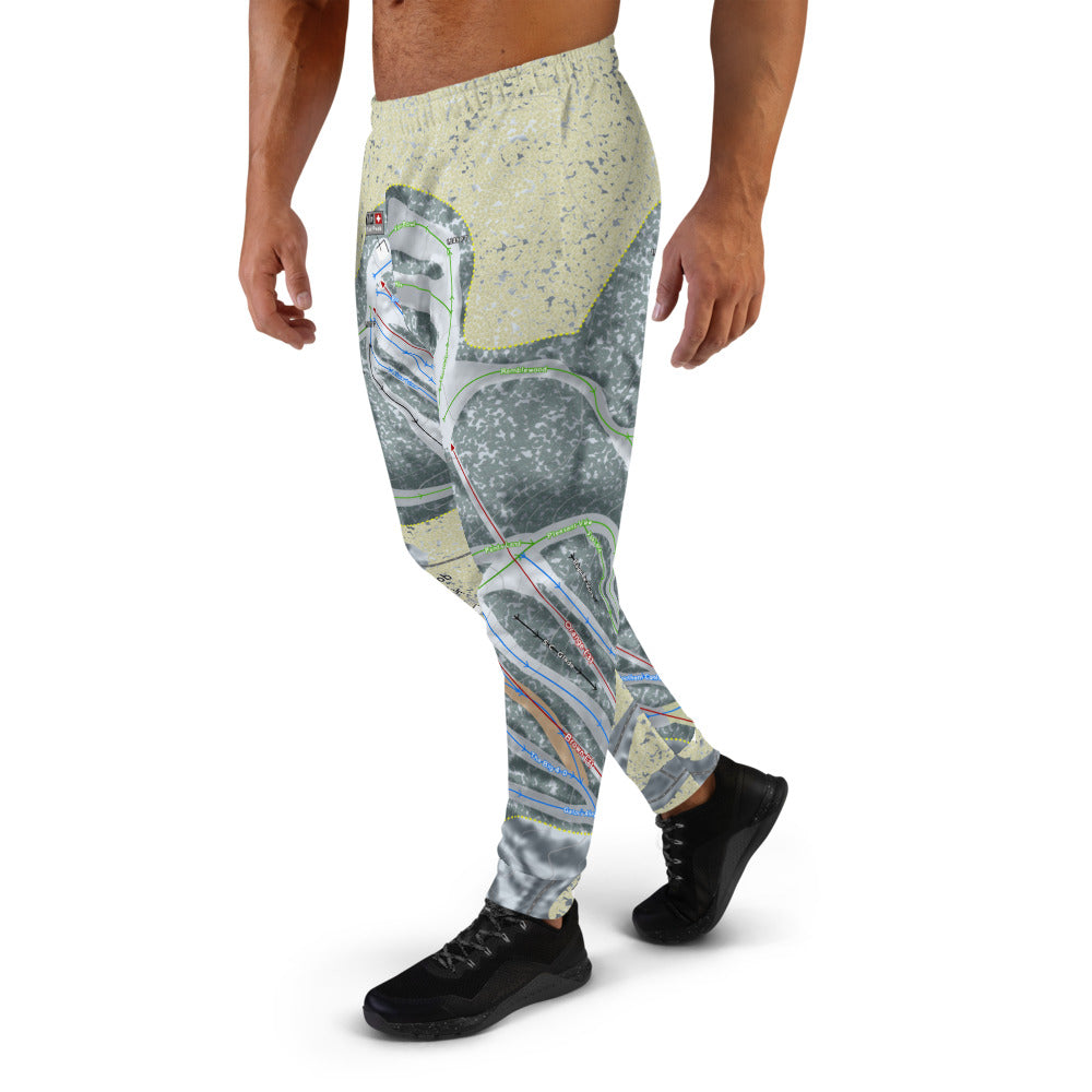 Nub's Nob, Michigan  Ski Trail Map Men's Mid-Layer - Powderaddicts