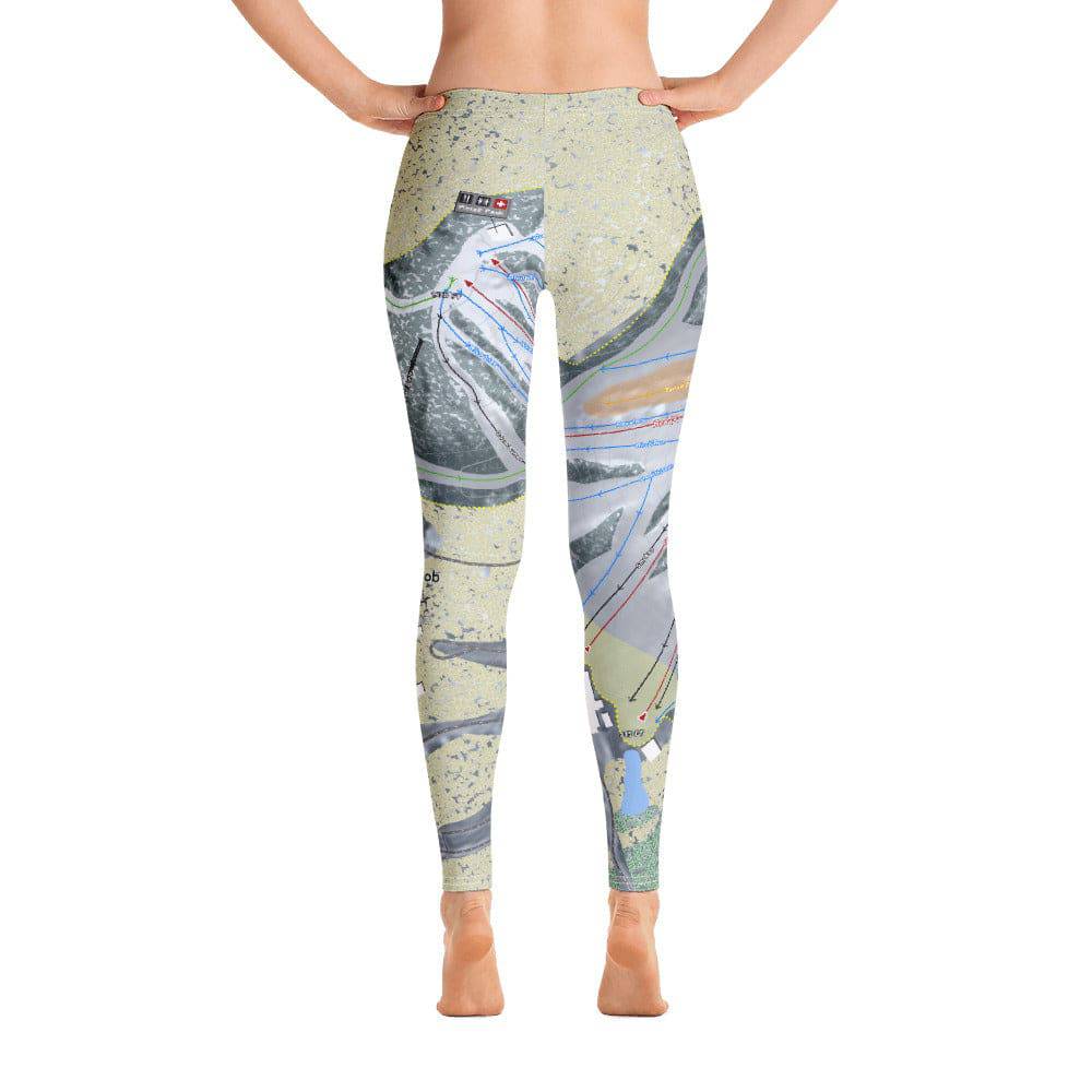 Nub's Nob, Michigan  Ski Trail Map Women's Base Layer Bottom - Powderaddicts