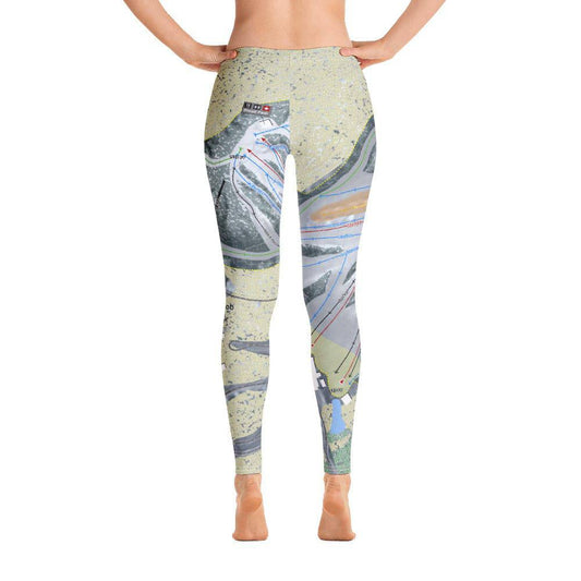 Nub's Nob, Michigan  Ski Trail Map Women's Base Layer Bottom - Powderaddicts