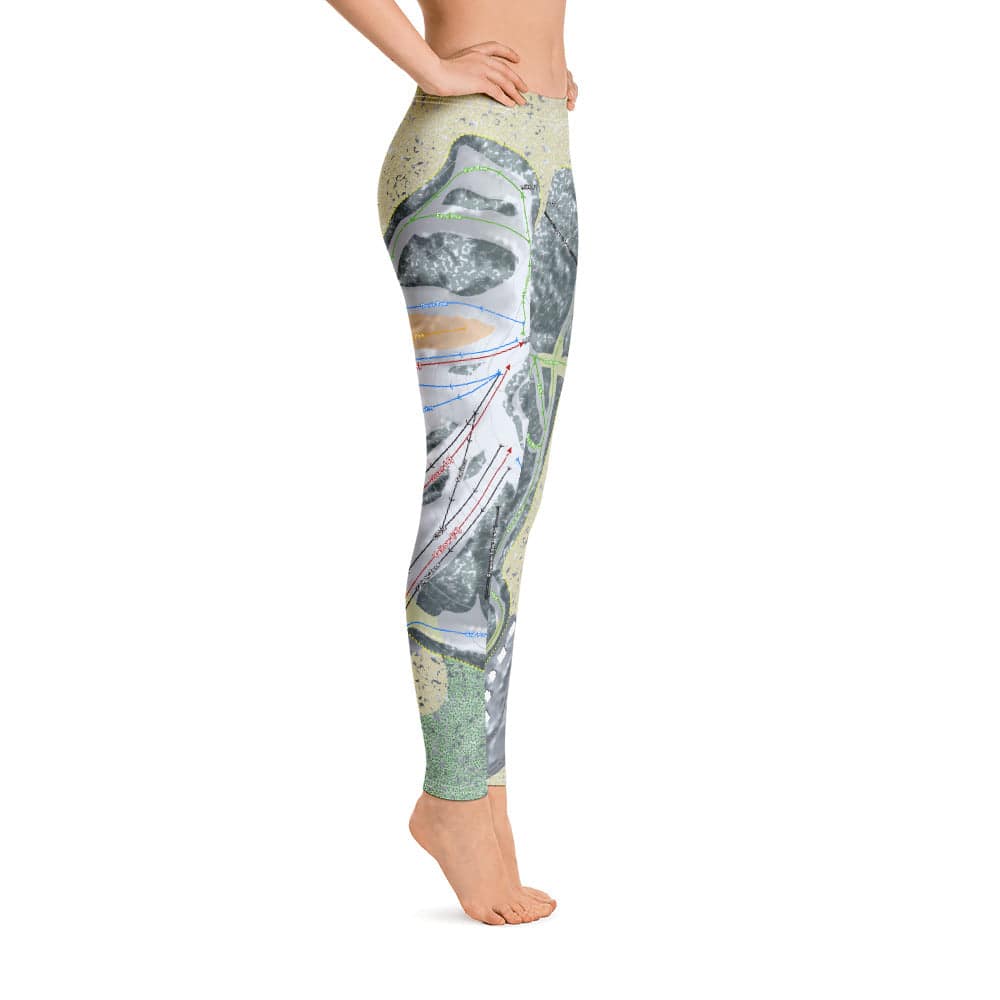 Nub's Nob, Michigan  Ski Trail Map Women's Base Layer Bottom - Powderaddicts