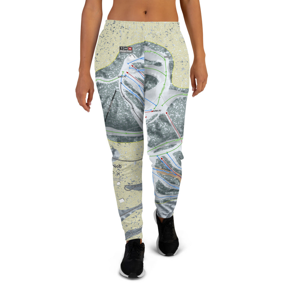 Nub's Nob, Michigan Ski Trail Map Women's Mid-Layer - Powderaddicts