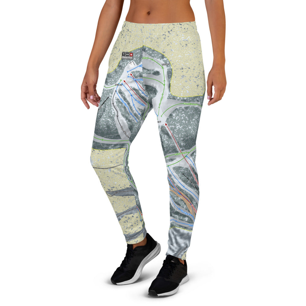 Nub's Nob, Michigan Ski Trail Map Women's Mid-Layer - Powderaddicts