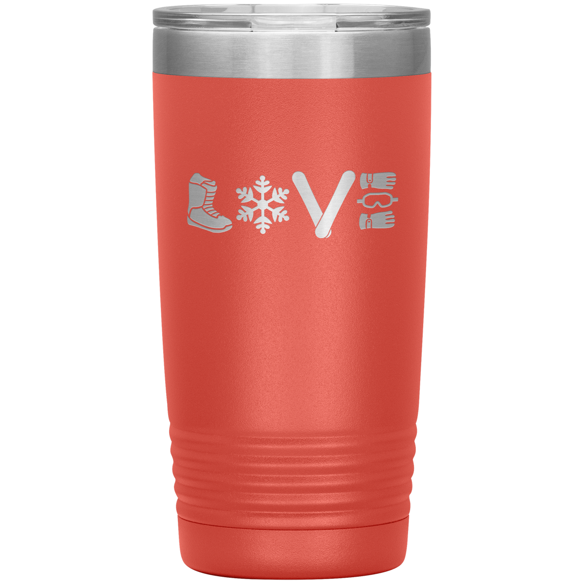 Love Snowboard Symbols 20oz Tumbler - Powderaddicts