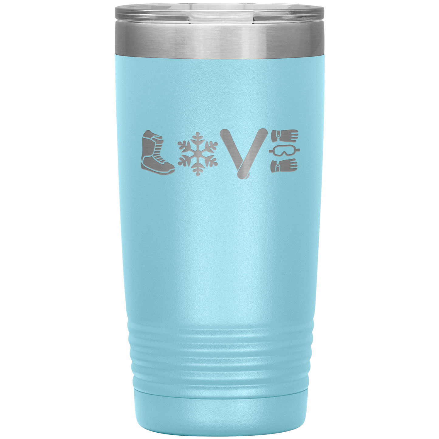 Love Snowboard Symbols 20oz Tumbler - Powderaddicts