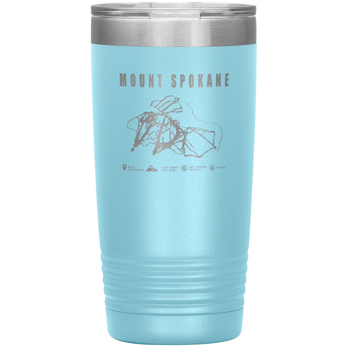 Stevens Pass, Washington Ski Trail Map 20oz Tumbler - Powderaddicts