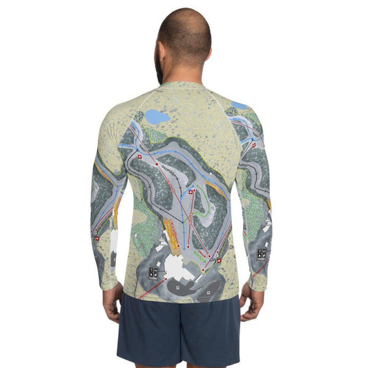 Ober Gatlinburg, Tennessee Ski Trail Map Men's Base Layer Top - Powderaddicts