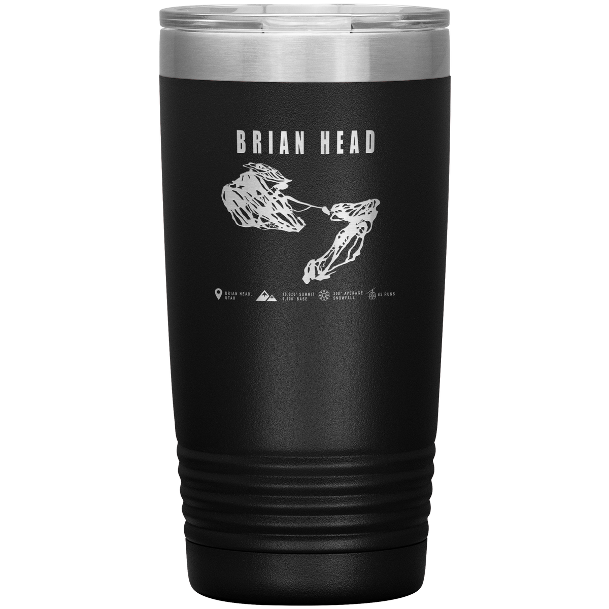 Brian Head,Utah Ski Trail Map 20oz Tumbler