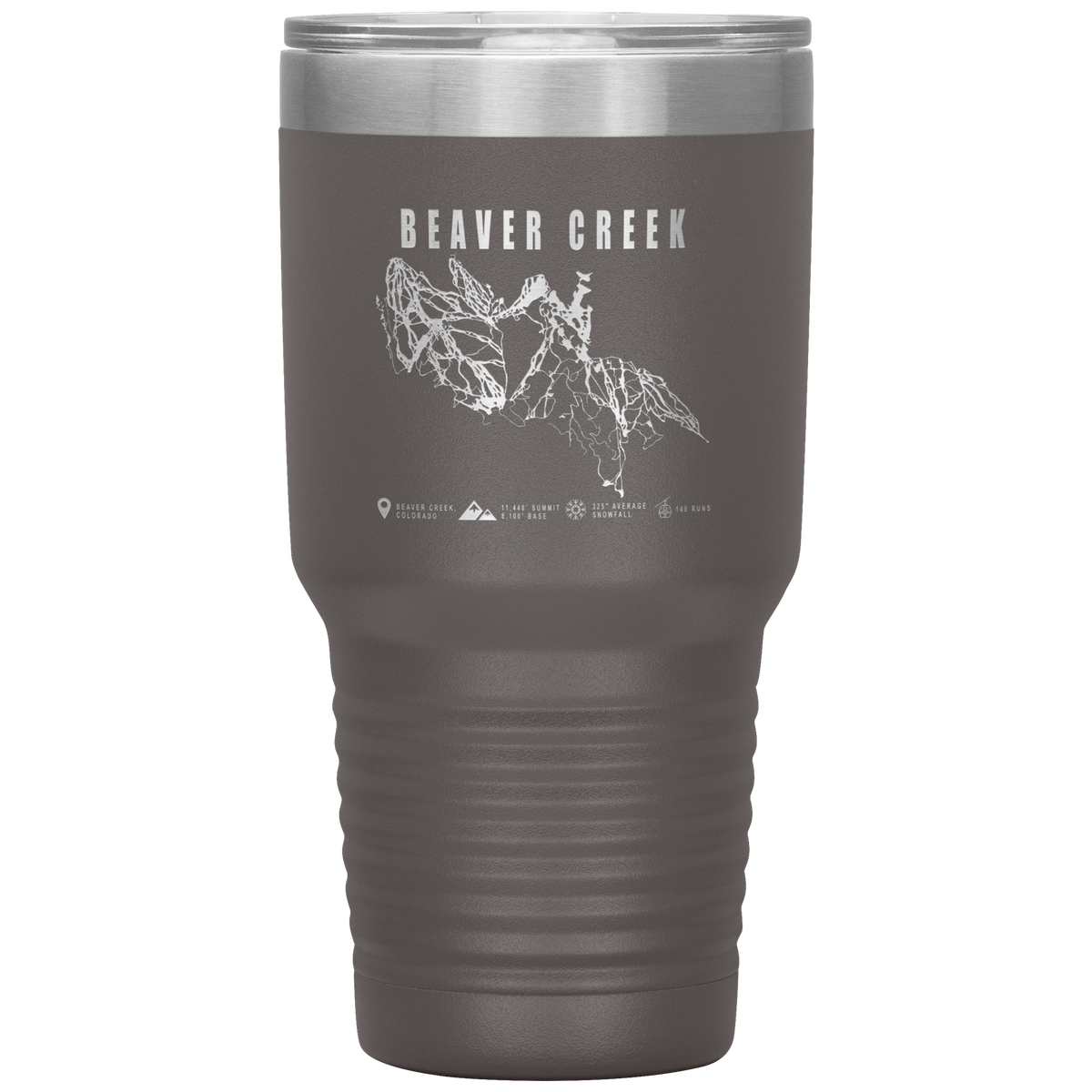 Beaver Creek Colorado Ski Trail Map 30oz Tumbler - Powderaddicts