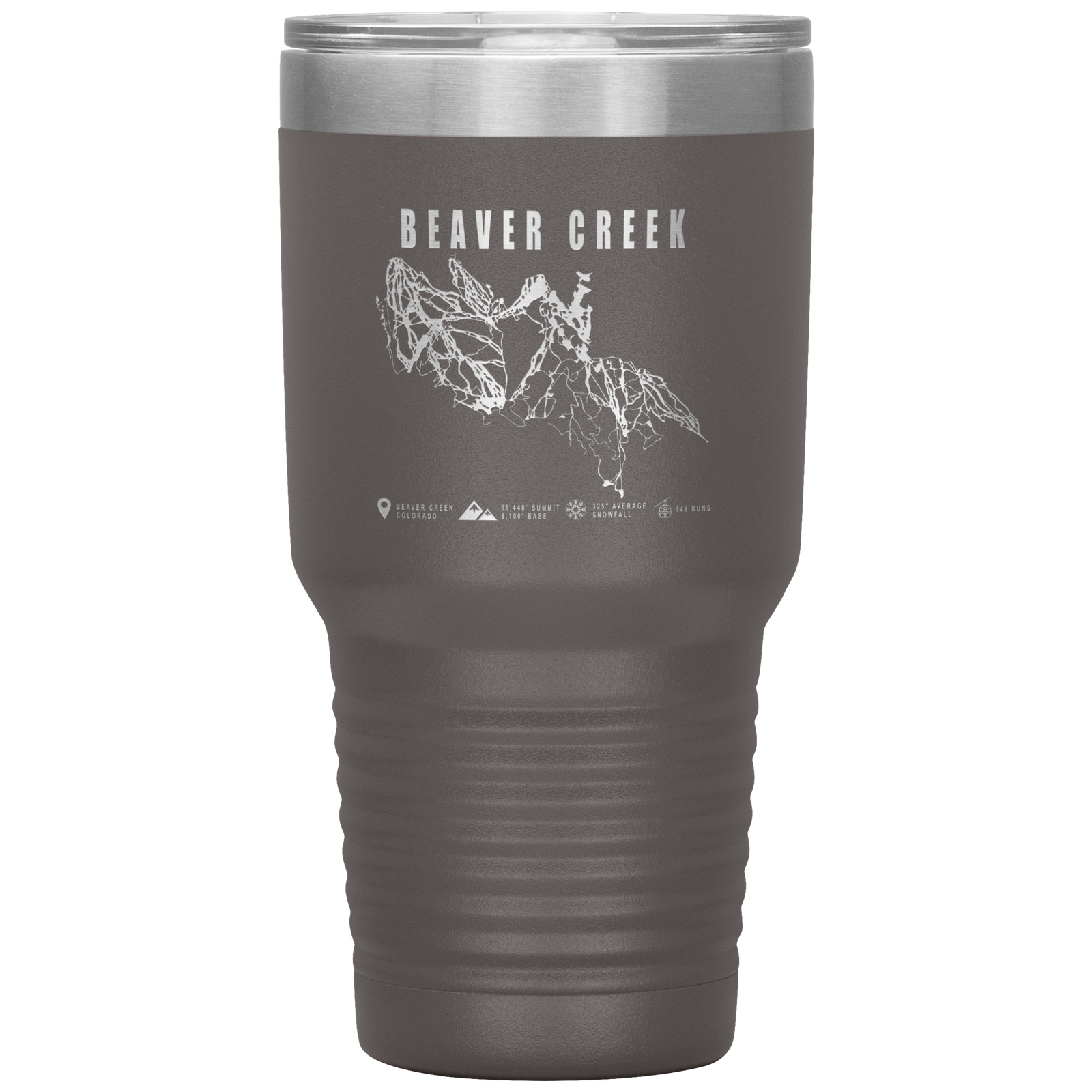 Beaver Creek Colorado Ski Trail Map 30oz Tumbler - Powderaddicts