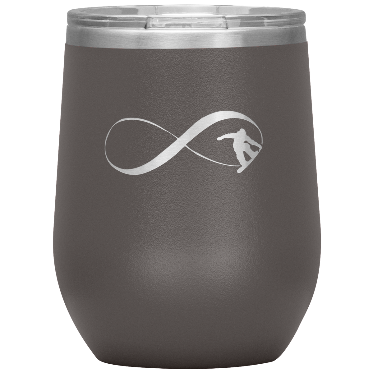 Infinity Snowboard Wine 12oz Tumbler - Powderaddicts