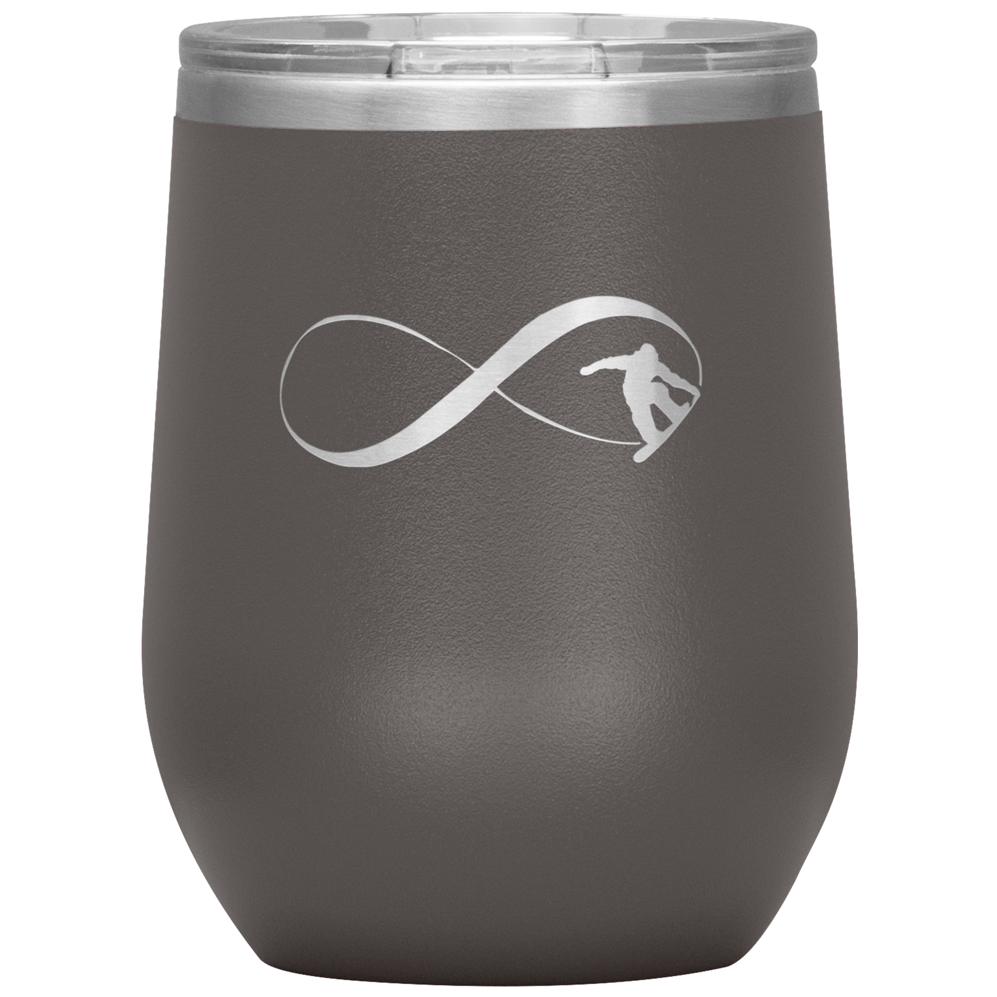 Infinity Snowboard Wine 12oz Tumbler - Powderaddicts