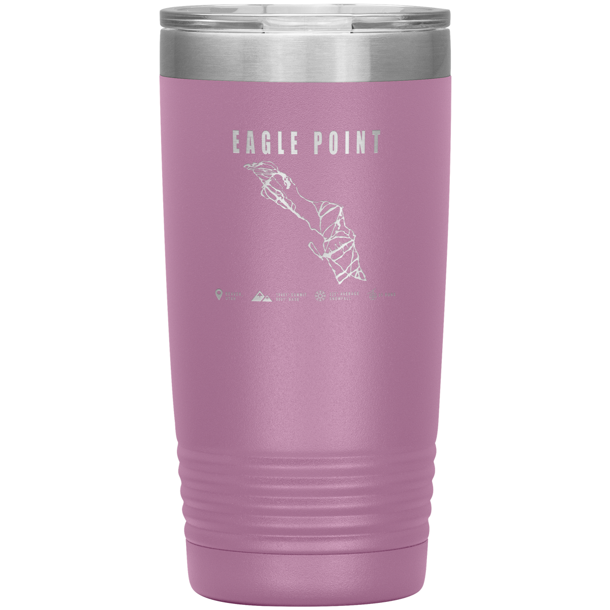 Eagle Point,Utah Ski Trail Map 20oz Tumbler - Powderaddicts