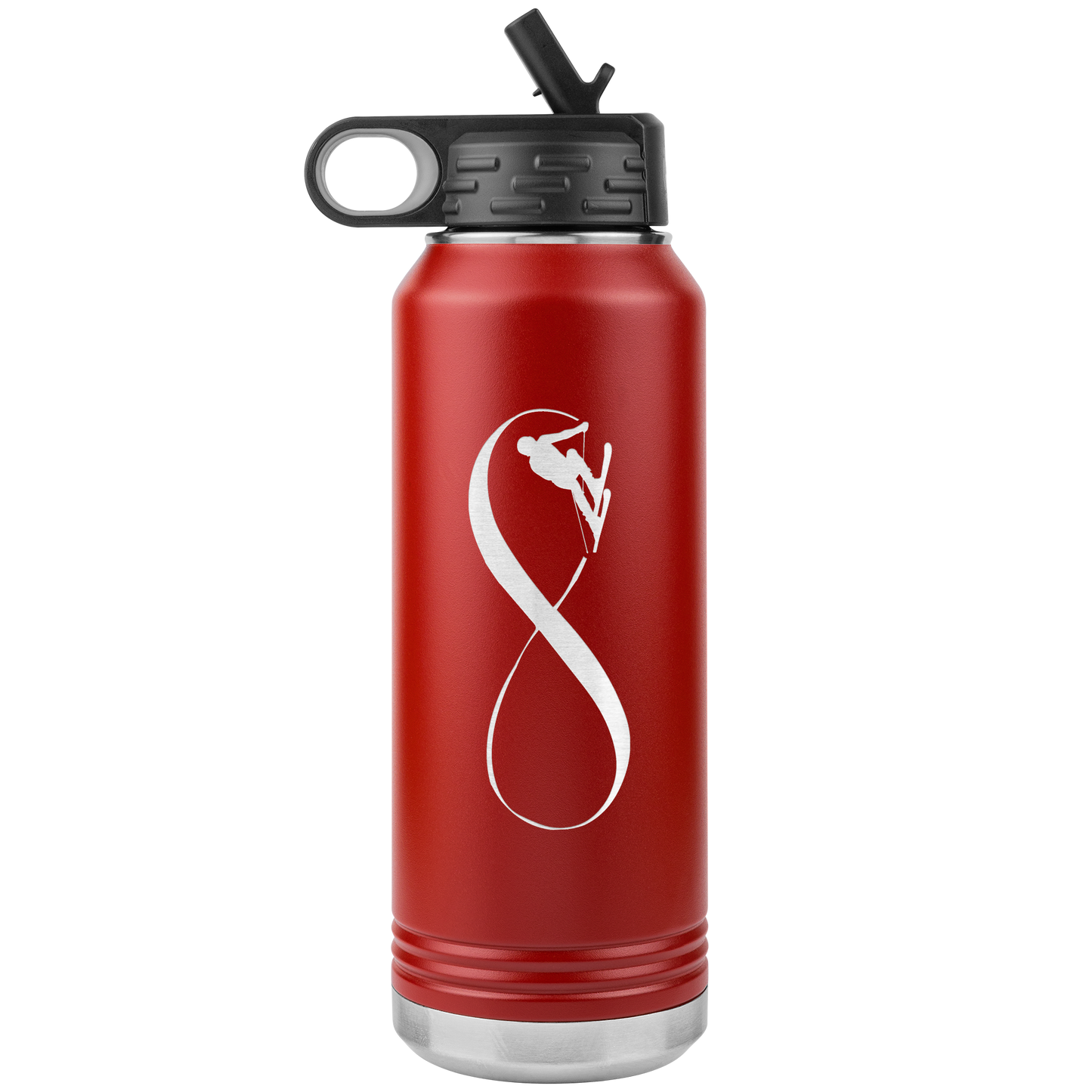 Infinity Skiing 32oz Water Bottle Tumbler - Powderaddicts