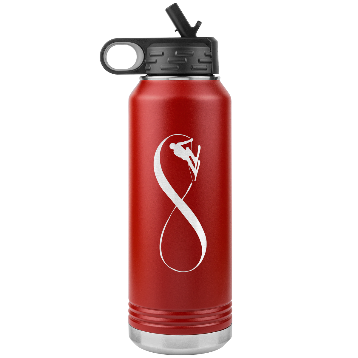Infinity Skiing 32oz Water Bottle Tumbler - Powderaddicts