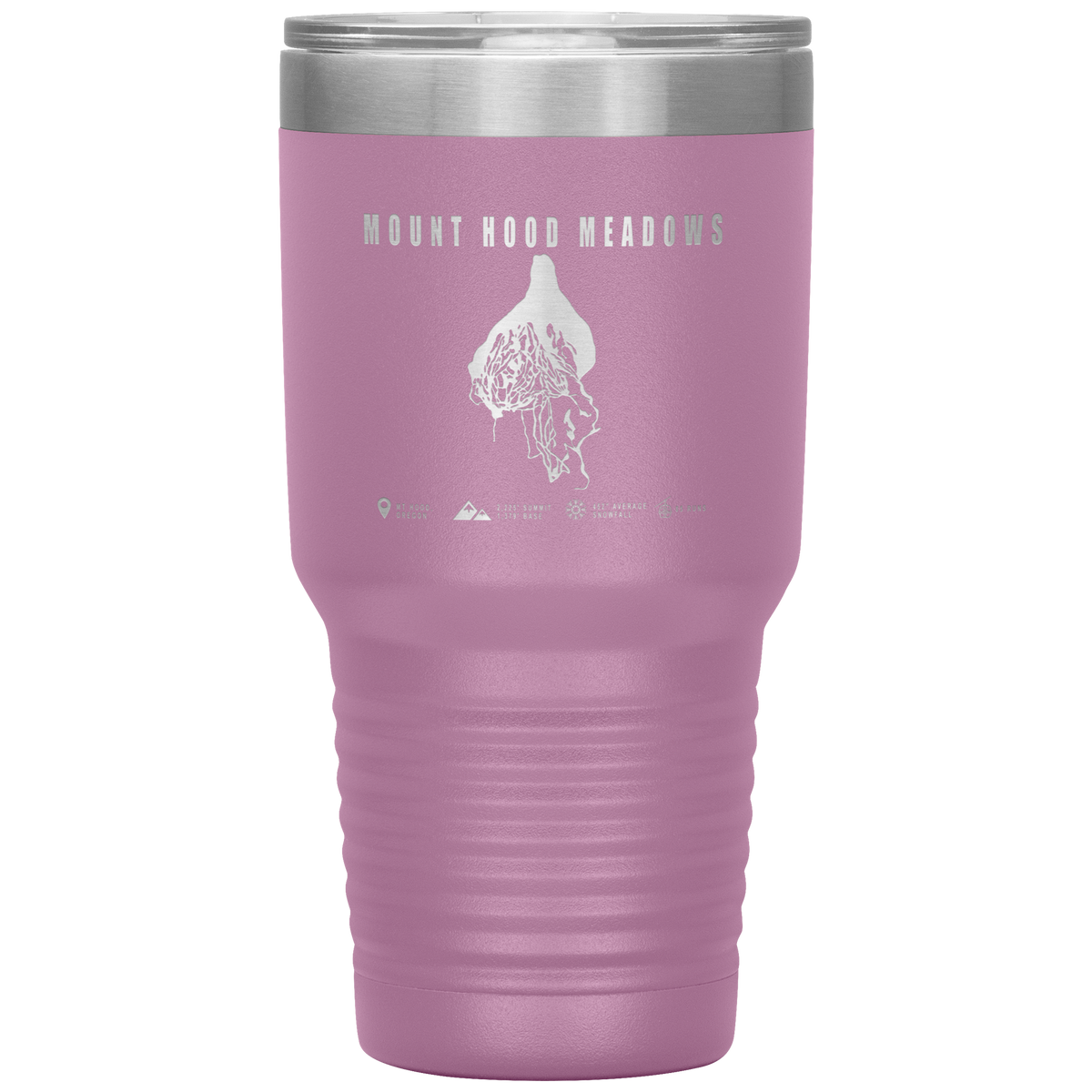 Mount Hood Meadows, Oregon Ski Trail Map 30oz Tumbler - Powderaddicts
