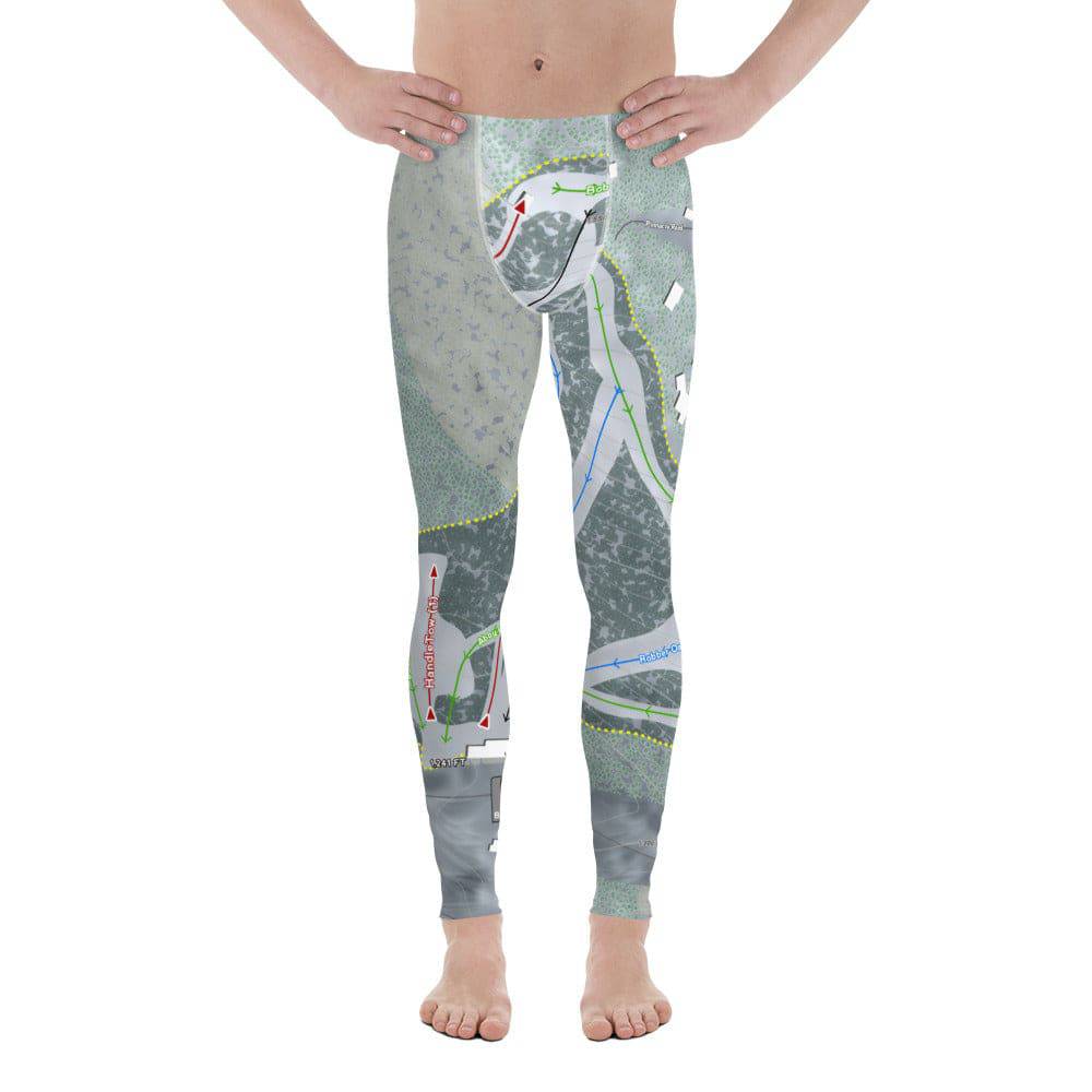 Otis Ridge, Massachusetts Ski Trail Map Men's Base Layer Bottom