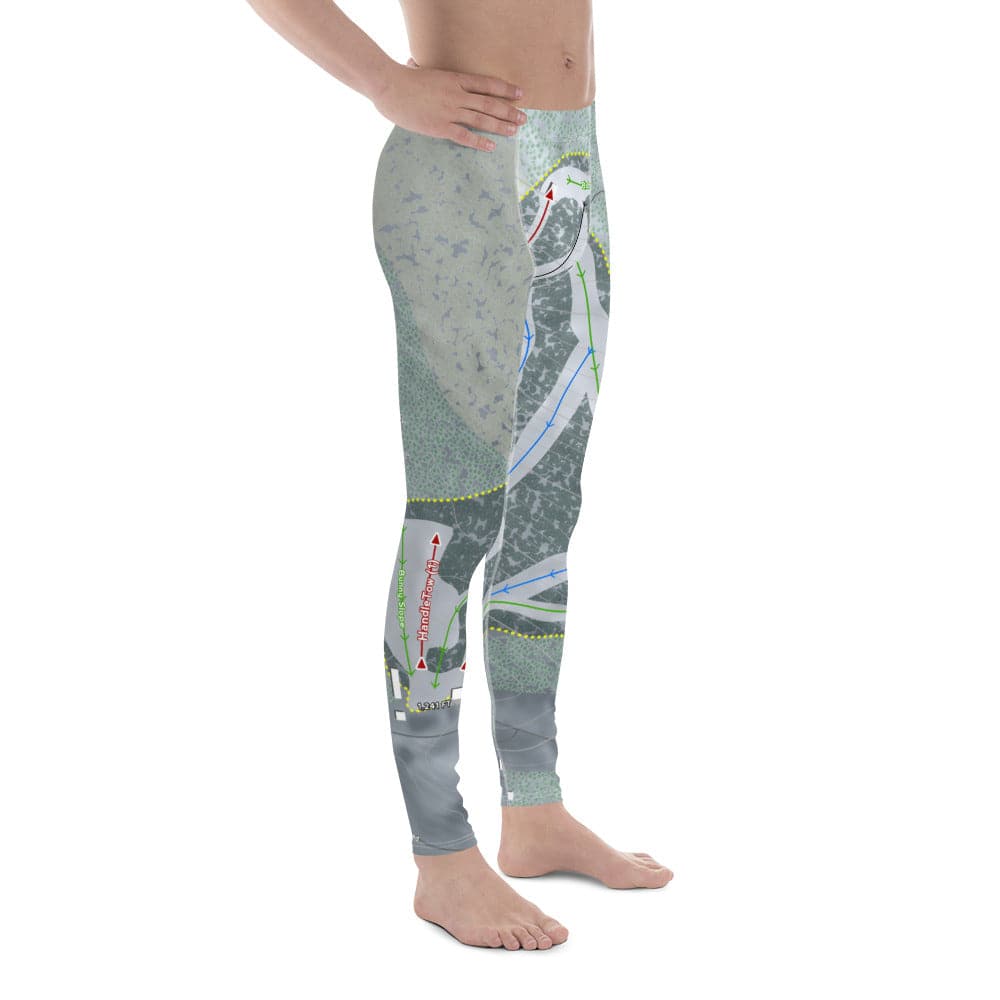 Otis Ridge, Massachusetts Ski Trail Map Men's Base Layer Bottom - Powderaddicts