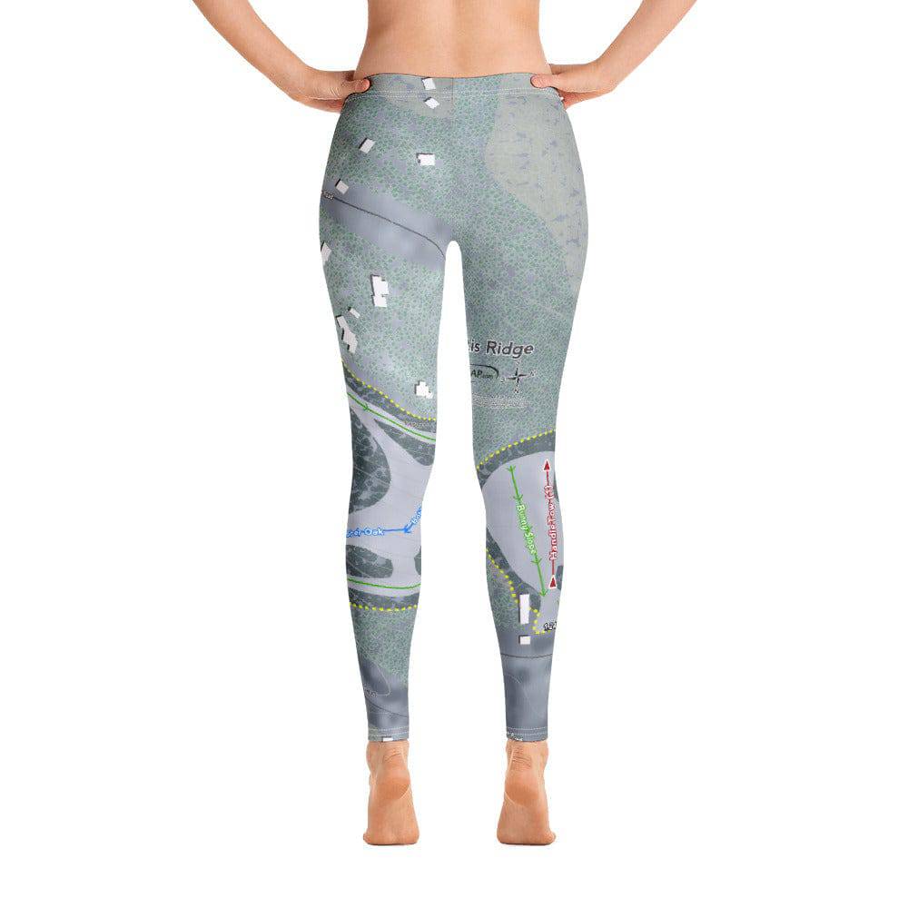 Otis Ridge, Massachusetts Ski Trail Map Women's Base Layer Bottom