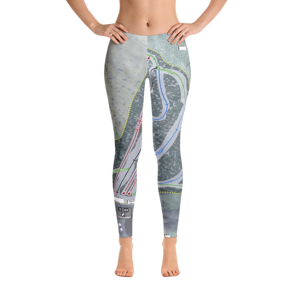 Otis Ridge, Massachusetts Ski Trail Map Women's Base Layer Bottom - Powderaddicts