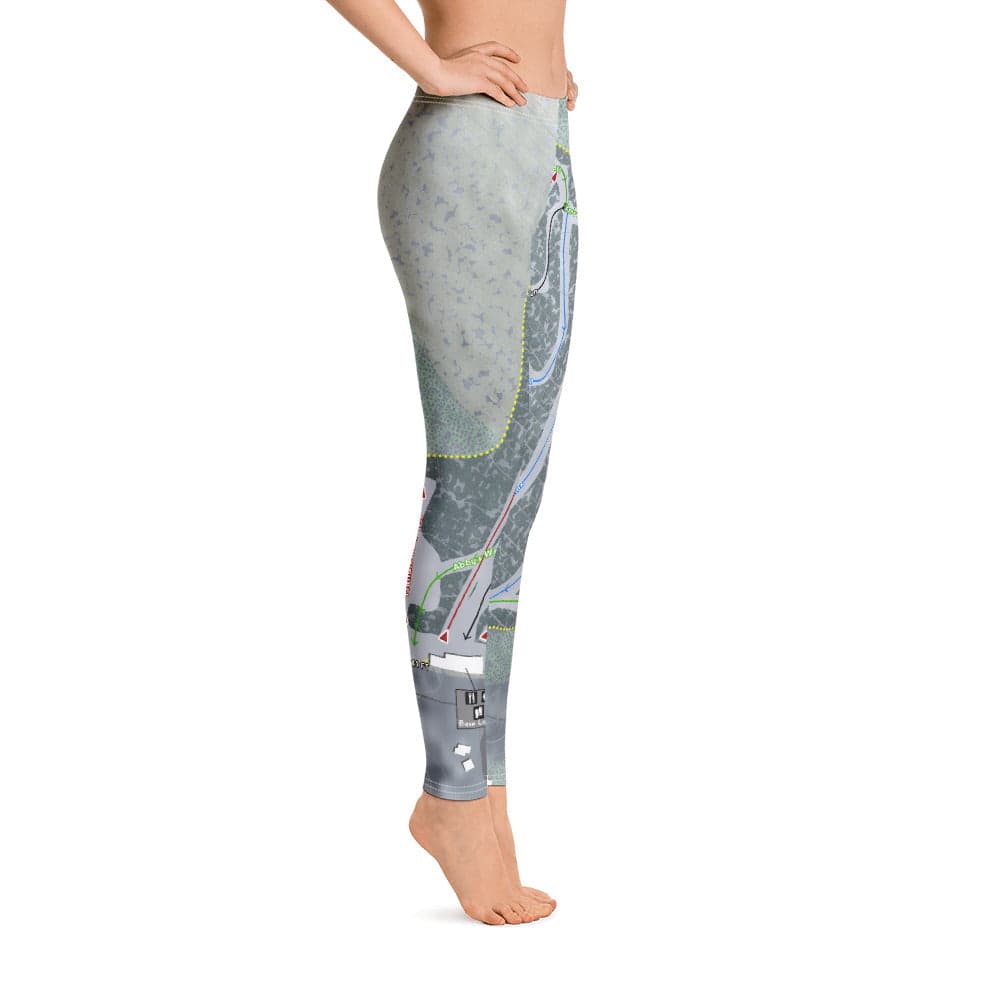Otis Ridge, Massachusetts Ski Trail Map Women's Base Layer Bottom - Powderaddicts