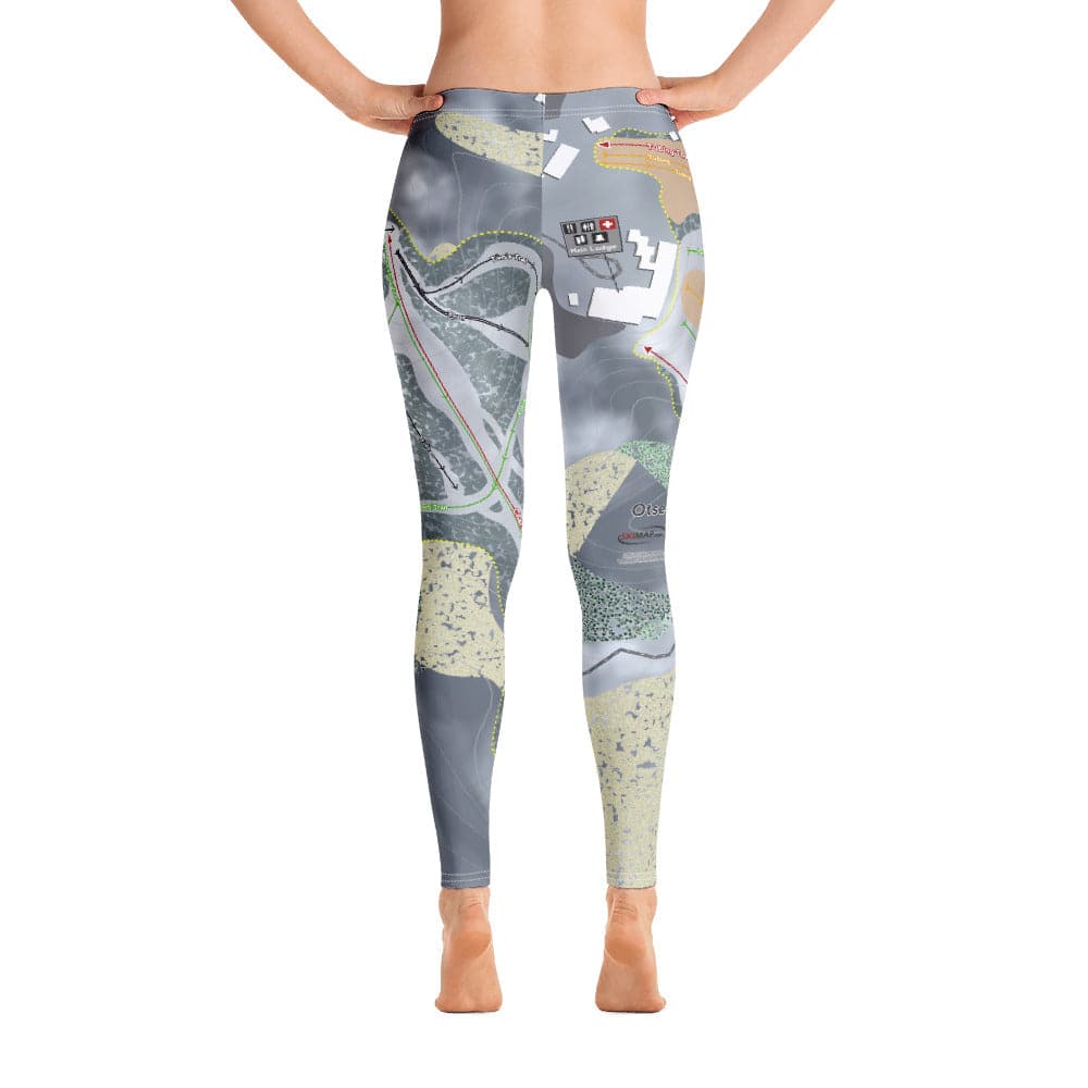 Otsego, Michigan Ski Trail Map Women's Base Layer Bottom