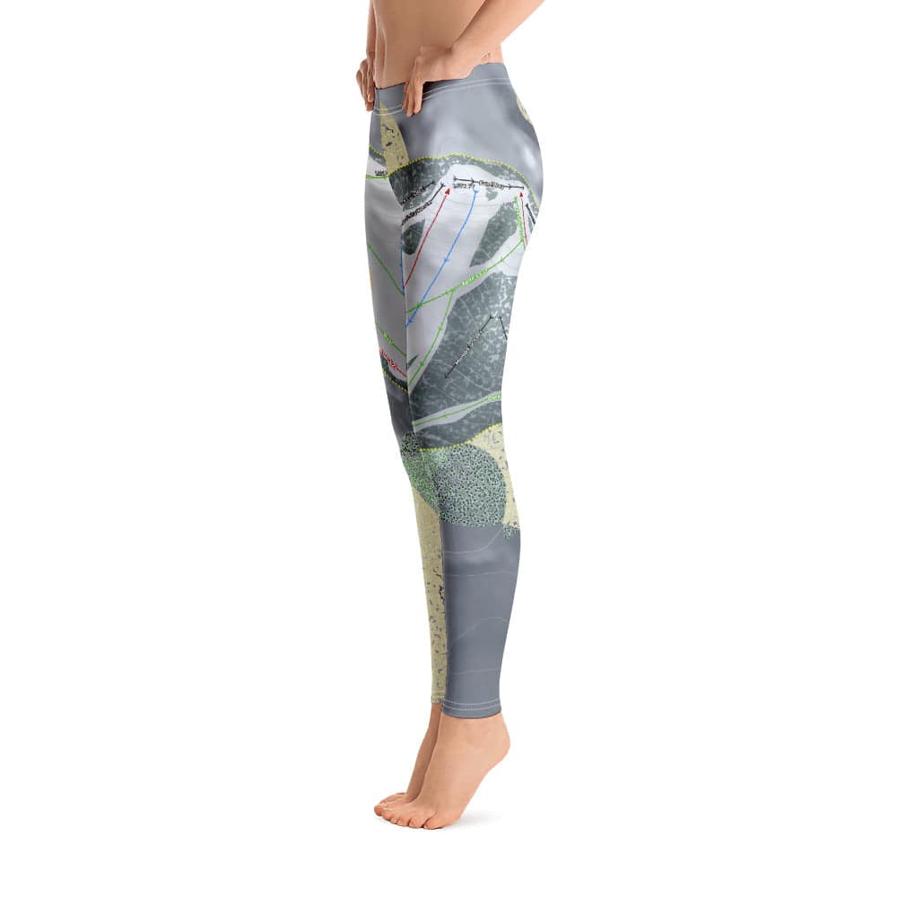 Otsego, Michigan Ski Trail Map Women's Base Layer Bottom - Powderaddicts