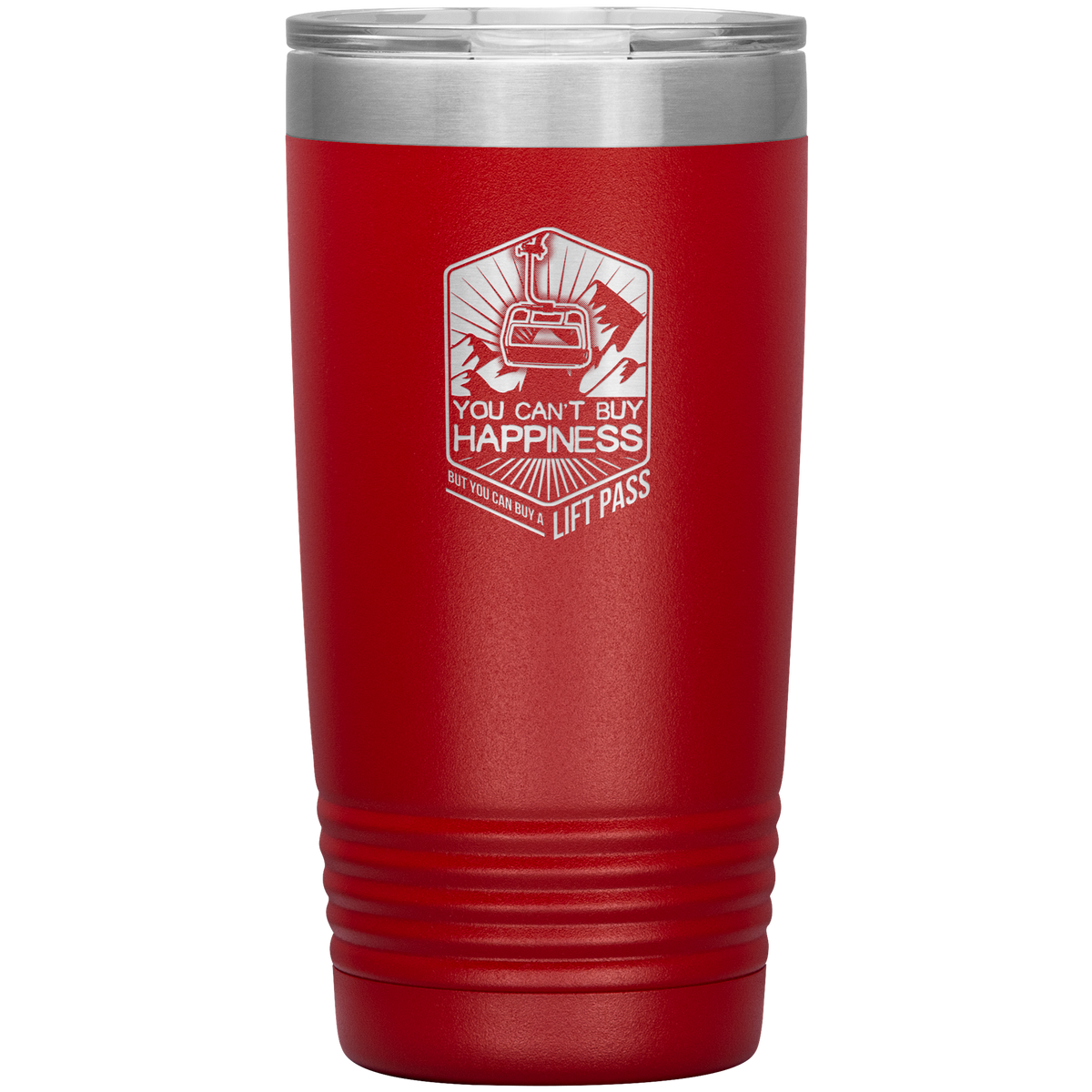 You Can't Buy Happiness But You Can Buy A Lift Pass 20oz Tumbler - Powderaddicts