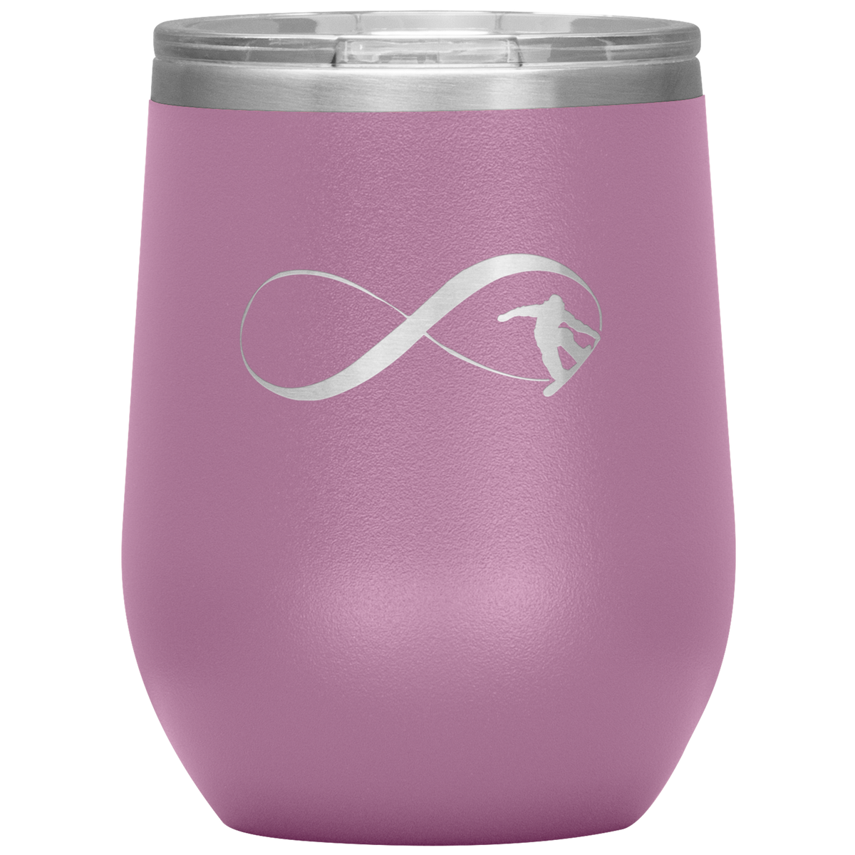 Infinity Snowboard Wine 12oz Tumbler - Powderaddicts