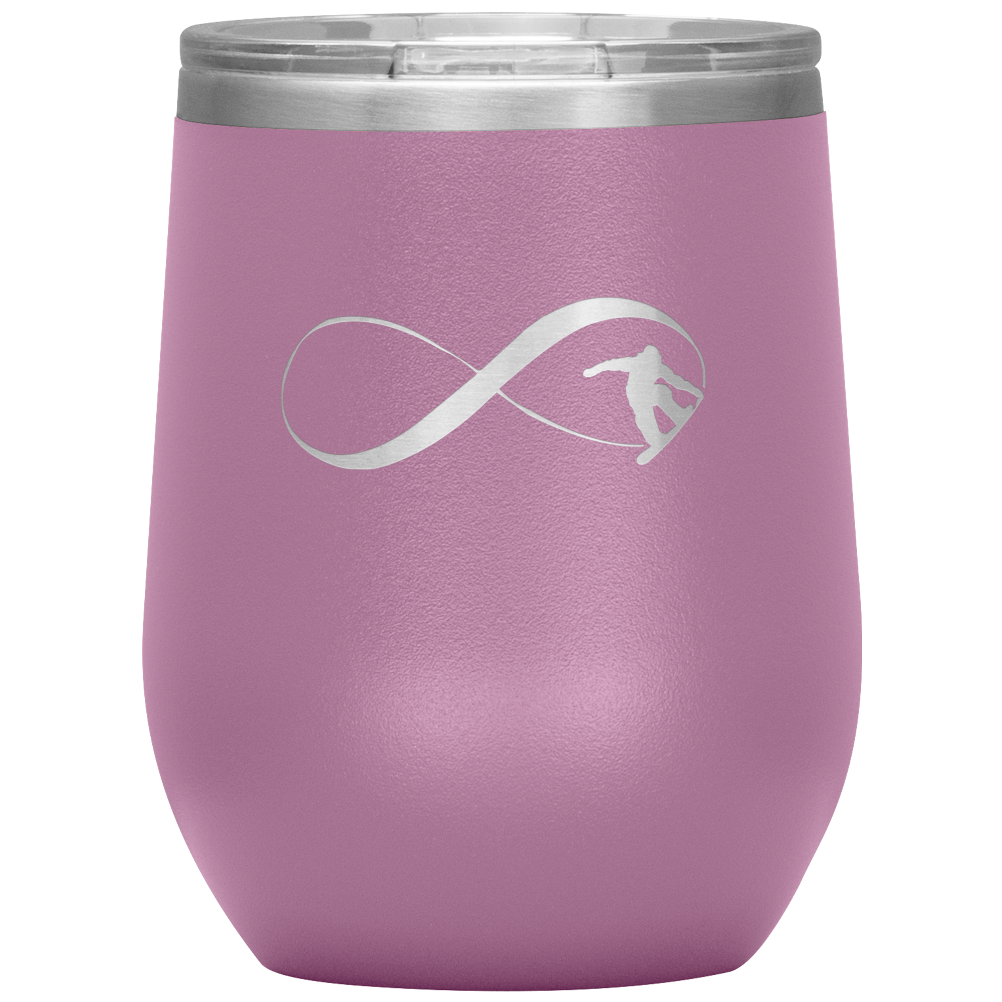Infinity Snowboard Wine 12oz Tumbler - Powderaddicts