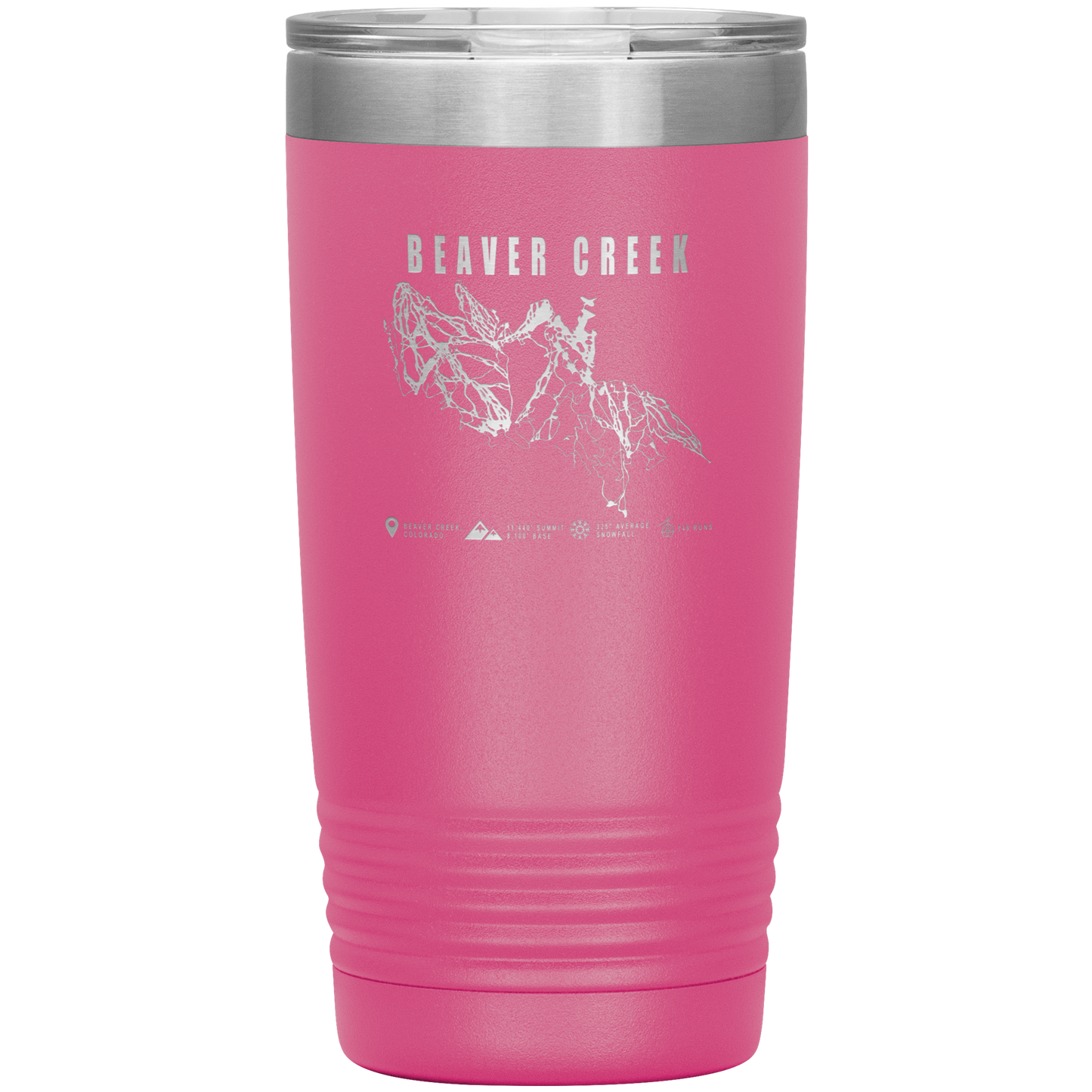 Beaver Creek Colorado Ski Trail Map 20oz Tumbler - Powderaddicts