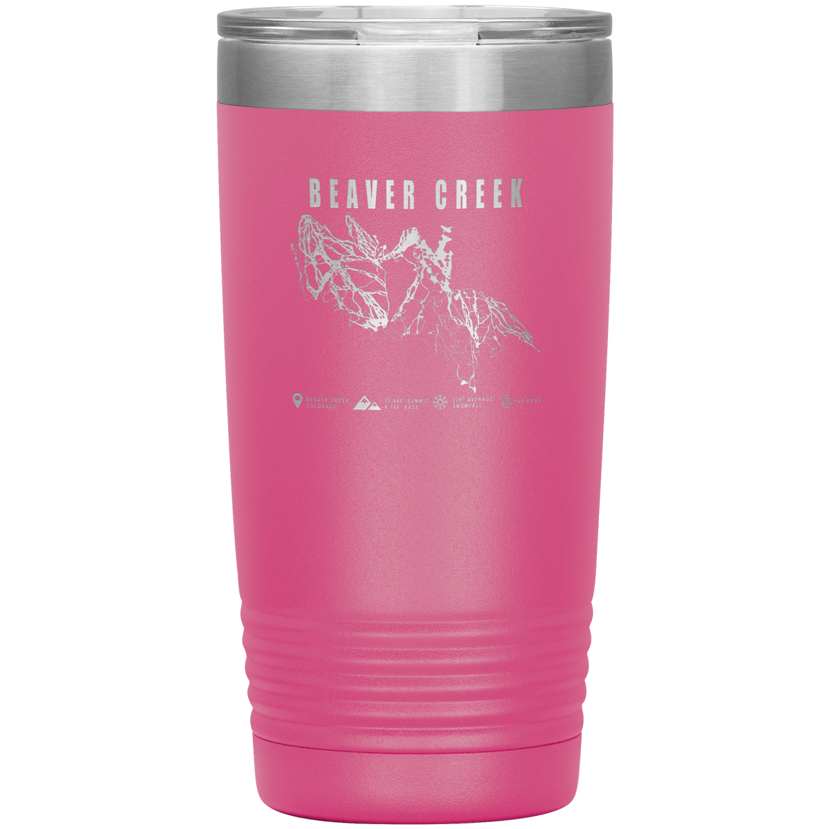 Beaver Creek Colorado Ski Trail Map 20oz Tumbler - Powderaddicts