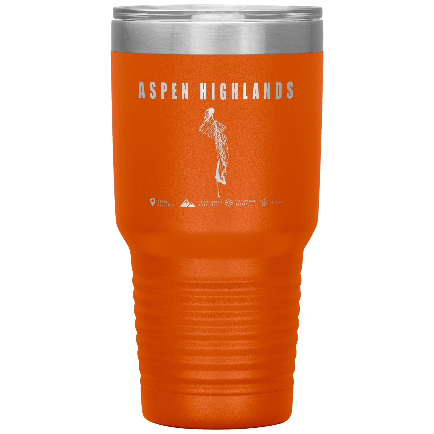 Aspen Highlands, Colorado Ski Resort 30oz Tumbler - Powderaddicts