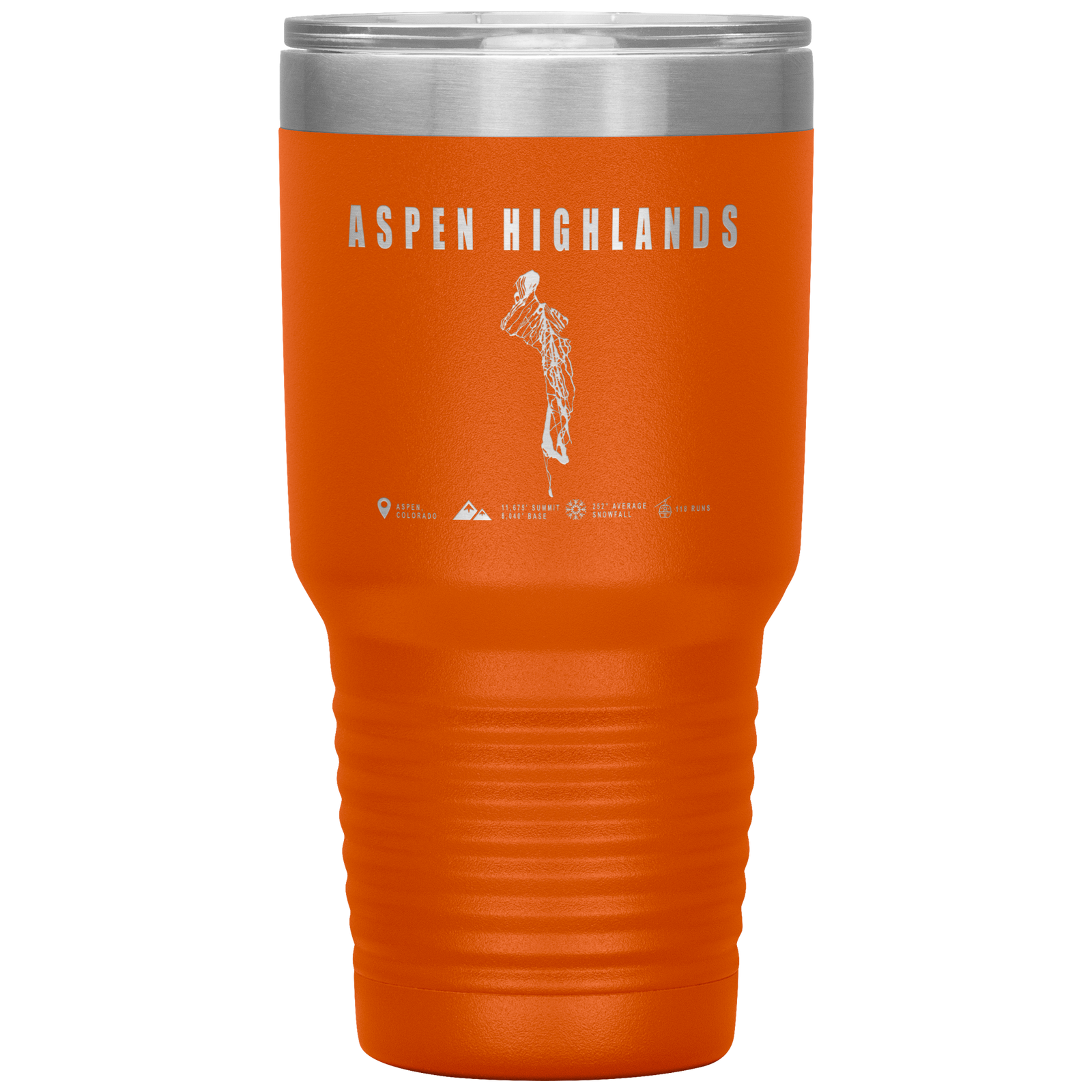 Aspen Highlands, Colorado Ski Resort 30oz Tumbler - Powderaddicts