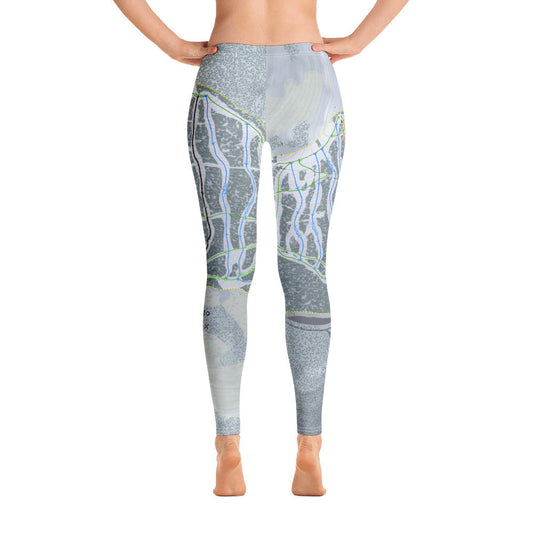 Pajarito, New Mexico Ski Trail Map Women's Base Layer Bottom - Powderaddicts